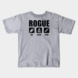 ROGUE Eat Sleep Stab Kids T-Shirt